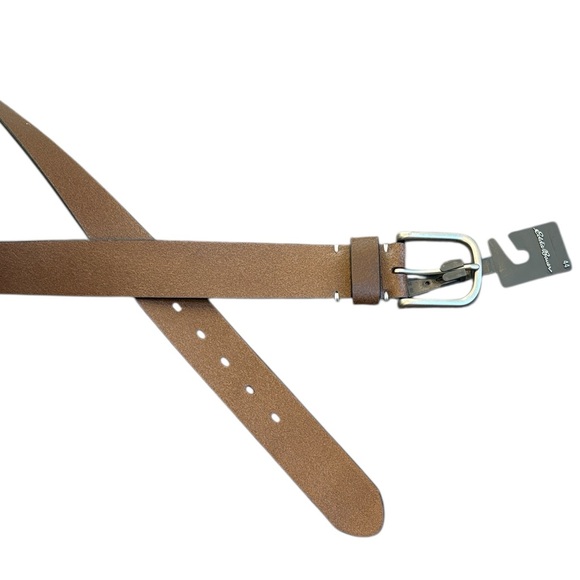 Eddie Bauer Men’s Everyday Brown Leather Belt Size 44  Oak NWT - Picture 1 of 7